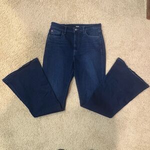 Hudson Heidi high rise flare dark denim blue jean size 28 (measures‎ size 30)